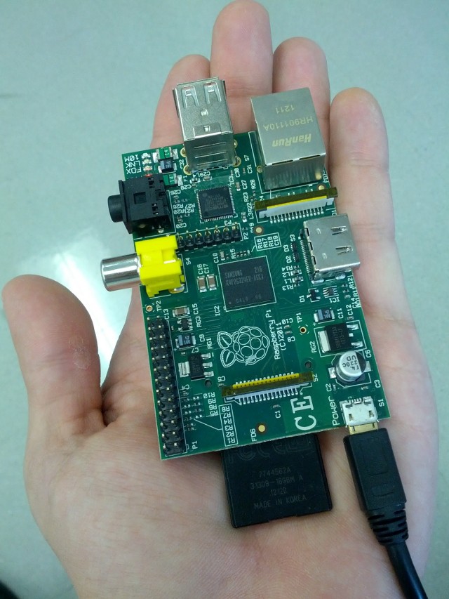 Raspberry pi nel palmo di una mano